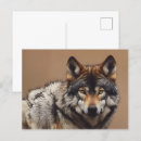 Search for wolf portrait postcards Animal
