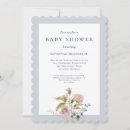 Search for blue watercolor baby shower invitations Botanical