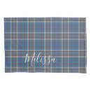 Search for blue plaid pillowcases Scottish