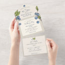 Search for blueberry wedding invitations Elegant