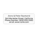 Search for family return address labels Correspondence