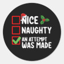 Search for attempt stickers Santa