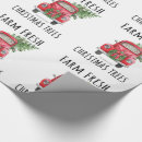 Search for farmhouse christmas wrapping paper Red truck