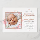Search for foil first communion invitations Floral