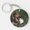 Search for boxer dog key rings Headshot