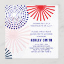 Search for fourth invitations Red white and blue