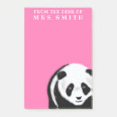 Search for panda post it notes Pink
