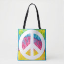 Search for peace sign bags Flower power