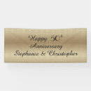 Search for 50th anniversary banners Black and gold