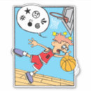 Search for basketball players stickers For kids