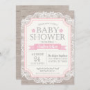 Search for burlap baby shower invitations Pink