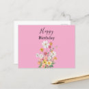 Search for happy birthday wildflowers postcards Pink