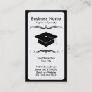 Search for graduate student business cards Teacher