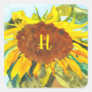 Search for sunflower watercolor stickers Yellow flowers