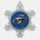 Search for blue car christmas tree decorations Vintage