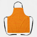 Search for yellow stripe aprons Red