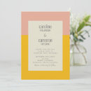 Search for pink and yellow wedding invitations Simple