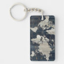 Search for world map key rings Wanderlust