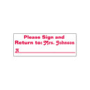 Search for please sign and return rubber stamps Signature