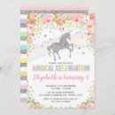 Search for silver unicorn invitations Rainbow