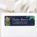 Search for hawaiian flowers return address labels Birthday