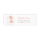 Search for cute teddy bear return address labels Pink