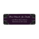 Search for purple and grey return address labels Floral