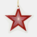 Search for ceramic star christmas tree decorations Red