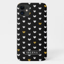 Search for gold heart iphone cases Black