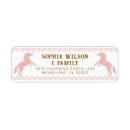 Search for wild horse return address labels Cowgirl