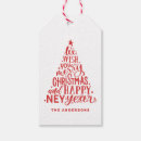 Search for happy new year gift tags Typography