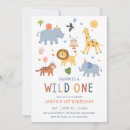 Search for kids 1st birthday invitations Safari