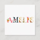 Search for embroidered business cards Floral