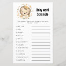 Search for word scramble baby shower games Whimsical
