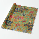 Search for vintage holiday wrapping paper Botanical