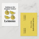 Search for lemon business cards Professional