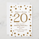 Search for 20th birthday invitations Glam
