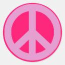 Search for war is peace stickers Retro