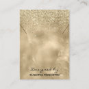 Search for faux chubby business cards Gold