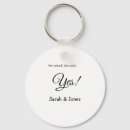 Search for engagement ring key rings She said yes