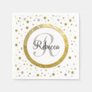 Search for silver and gold napkins Glitter