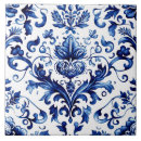 Search for blue damask tiles Elegant