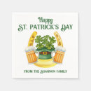 Search for st patricks day napkins Green and gold