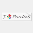 Search for poodle bumper stickers Heart