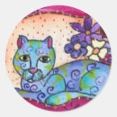 Search for tabby cat stickers Floral