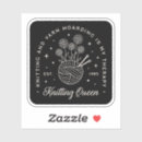 Search for knitting humor stickers Funny
