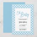 Search for blue gingham invitations Typography
