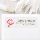Search for peony wedding return address labels Flower