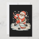 Search for ice hockey christmas cards Santa