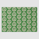 Search for peace sign tissue paper Green